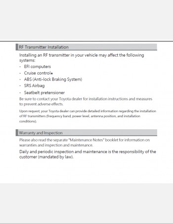 toyota roomy 2020 2021& 2022 owners manual in english